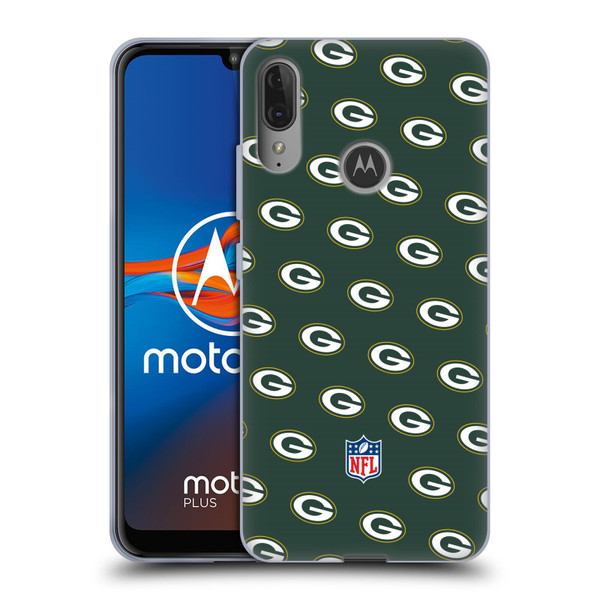 NFL Green Bay Packers Artwork Patterns Soft Gel Case for Motorola Moto E6 Plus