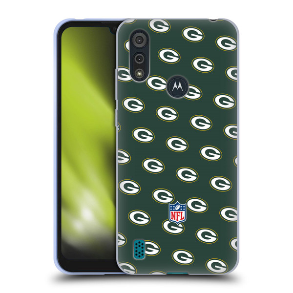 NFL Green Bay Packers Artwork Patterns Soft Gel Case for Motorola Moto E6s (2020)