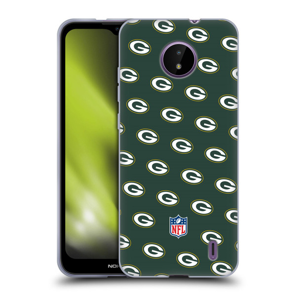 NFL Green Bay Packers Artwork Patterns Soft Gel Case for Nokia C10 / C20
