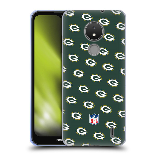 NFL Green Bay Packers Artwork Patterns Soft Gel Case for Nokia C21