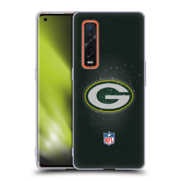 NFL Green Bay Packers Artwork LED Soft Gel Case for OPPO Find X2 Pro 5G
