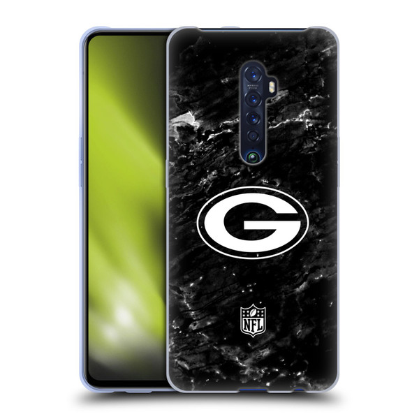 NFL Green Bay Packers Artwork Marble Soft Gel Case for OPPO Reno 2