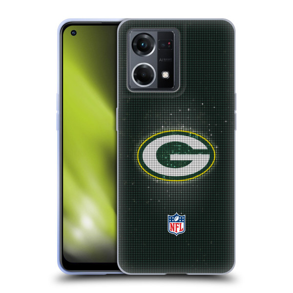 NFL Green Bay Packers Artwork LED Soft Gel Case for OPPO Reno8 4G