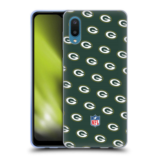 NFL Green Bay Packers Artwork Patterns Soft Gel Case for Samsung Galaxy A02/M02 (2021)