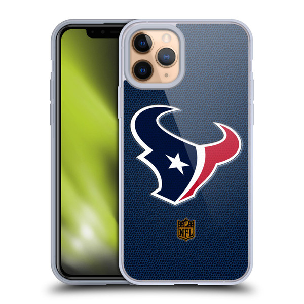 NFL Houston Texans Logo Football Soft Gel Case for Apple iPhone 11 Pro