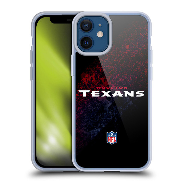 NFL Houston Texans Logo Blur Soft Gel Case for Apple iPhone 12 Mini