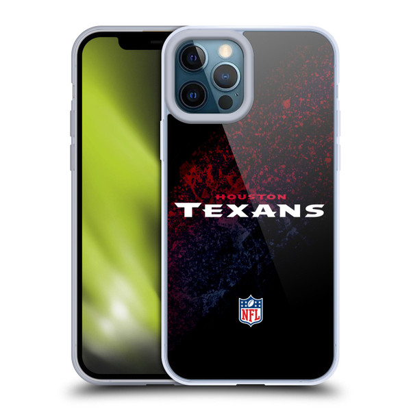 NFL Houston Texans Logo Blur Soft Gel Case for Apple iPhone 12 Pro Max