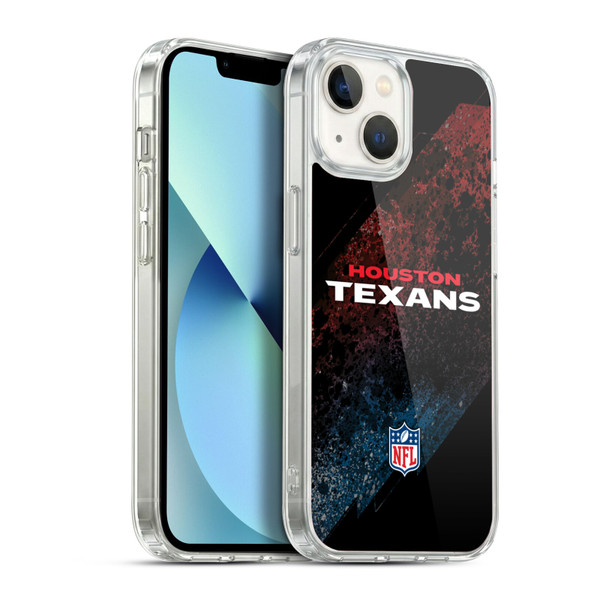 NFL Houston Texans Logo Blur Soft Gel Case for Apple iPhone 13