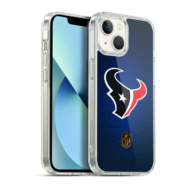 NFL Houston Texans Logo Football Soft Gel Case for Apple iPhone 13