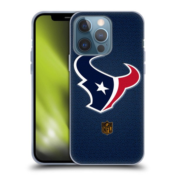 NFL Houston Texans Logo Football Soft Gel Case for Apple iPhone 13 Pro