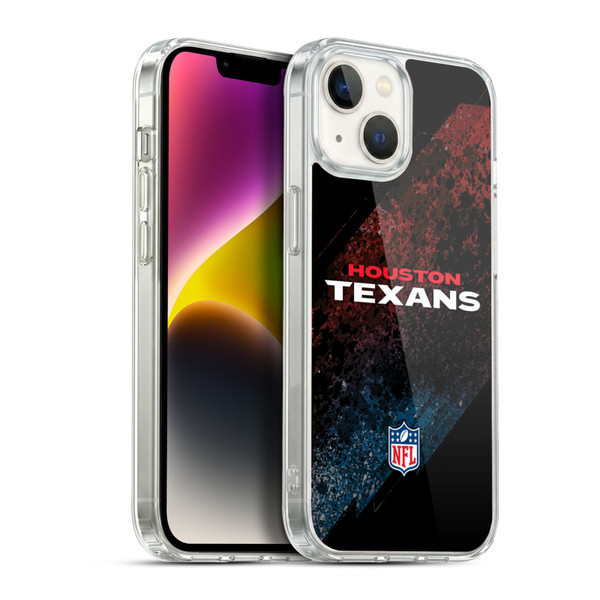 NFL Houston Texans Logo Blur Soft Gel Case for Apple iPhone 14