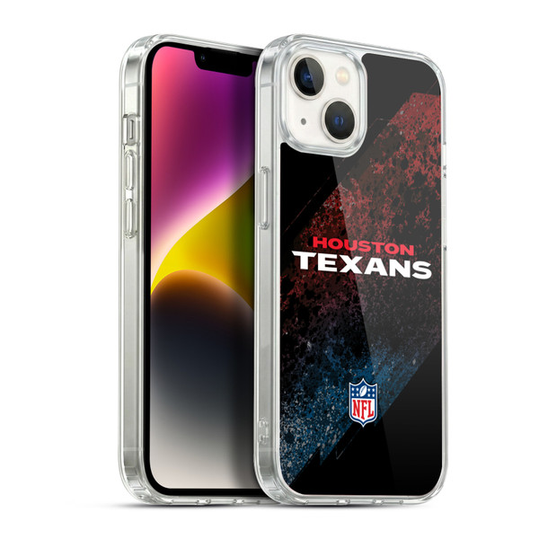 NFL Houston Texans Logo Blur Soft Gel Case for Apple iPhone 14 Plus & MagSafe