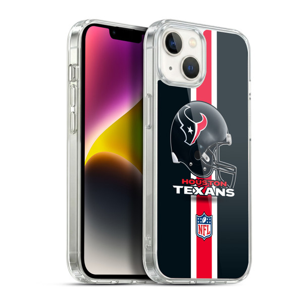 NFL Houston Texans Logo Helmet Soft Gel Case for Apple iPhone 14 Plus & MagSafe