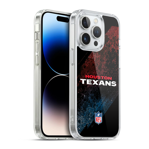 NFL Houston Texans Logo Blur Soft Gel Case for Apple iPhone 14 Pro & MagSafe