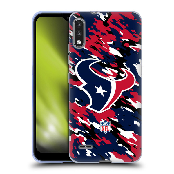 NFL Houston Texans Logo Camou Soft Gel Case for LG K22