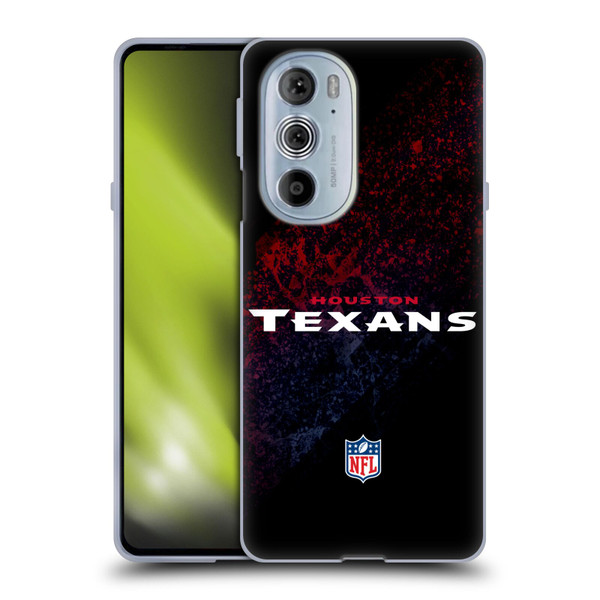 NFL Houston Texans Logo Blur Soft Gel Case for Motorola Edge X30
