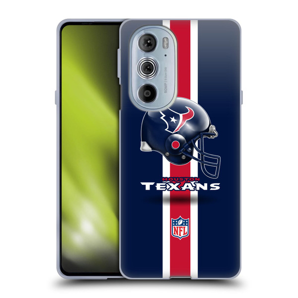 NFL Houston Texans Logo Helmet Soft Gel Case for Motorola Edge X30