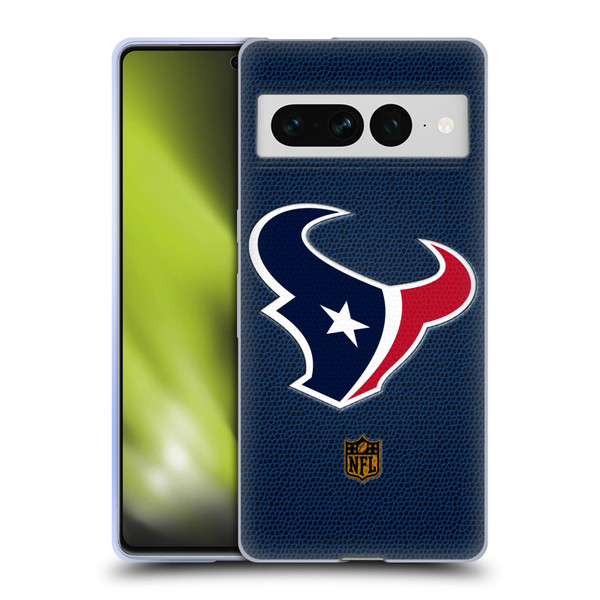 NFL Houston Texans Logo Football Soft Gel Case for Google Pixel 7 Pro