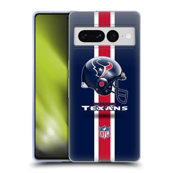 NFL Houston Texans Logo Helmet Soft Gel Case for Google Pixel 7 Pro