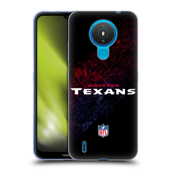 NFL Houston Texans Logo Blur Soft Gel Case for Nokia 1.4