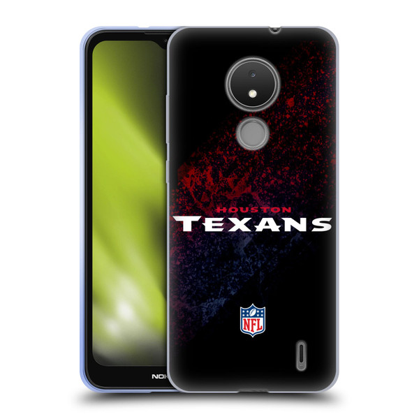 NFL Houston Texans Logo Blur Soft Gel Case for Nokia C21