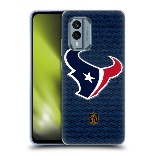 NFL Houston Texans Logo Football Soft Gel Case for Nokia X30