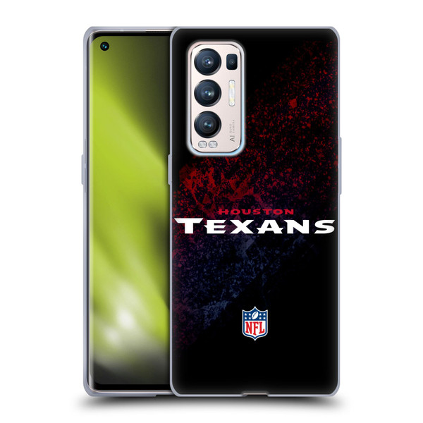 NFL Houston Texans Logo Blur Soft Gel Case for OPPO Find X3 Neo / Reno5 Pro+ 5G