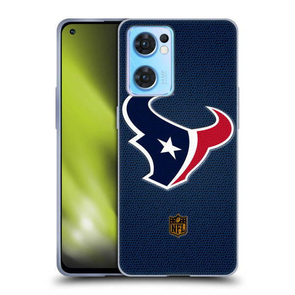NFL Houston Texans Logo Football Soft Gel Case for OPPO Reno7 5G / Find X5 Lite