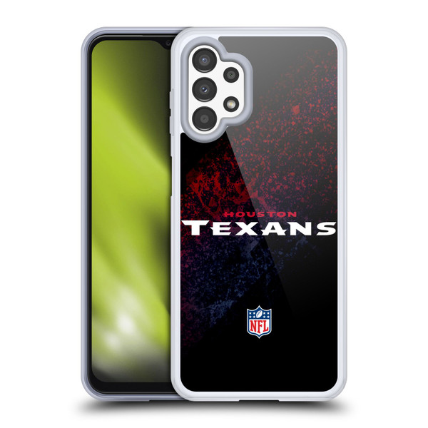 NFL Houston Texans Logo Blur Soft Gel Case for Samsung Galaxy A13 (2022)