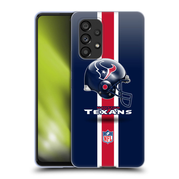 NFL Houston Texans Logo Helmet Soft Gel Case for Samsung Galaxy A53 5G (2022)