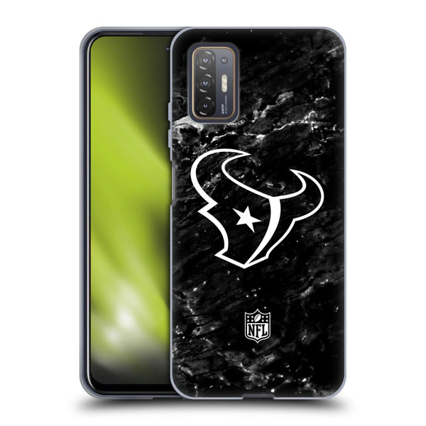 NFL Houston Texans Artwork Marble Soft Gel Case for HTC Desire 21 Pro 5G