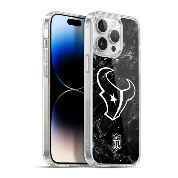 NFL Houston Texans Artwork Marble Soft Gel Case for Apple iPhone 13 Pro Max & MagSafe