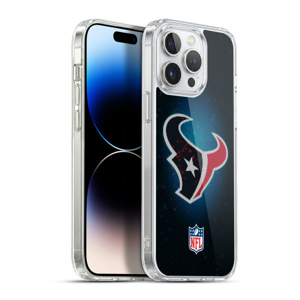 NFL Houston Texans Artwork LED Soft Gel Case for Apple iPhone 13 Pro Max & MagSafe