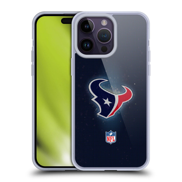 NFL Houston Texans Artwork LED Soft Gel Case for Apple iPhone 14 Pro Max