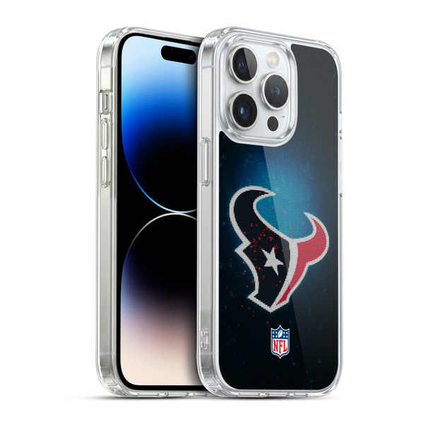 NFL Houston Texans Artwork LED Soft Gel Case for Apple iPhone 14 Pro & MagSafe