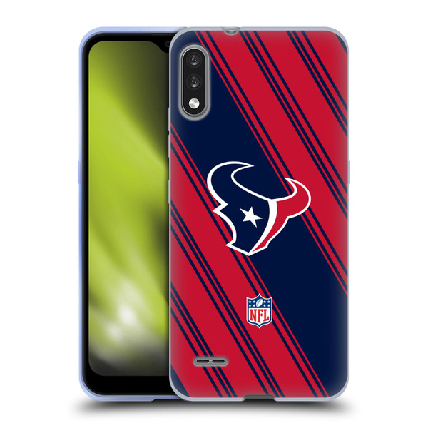 NFL Houston Texans Artwork Stripes Soft Gel Case for LG K22