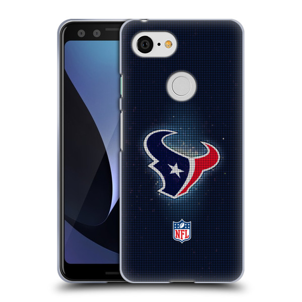 NFL Houston Texans Artwork LED Soft Gel Case for Google Pixel 3