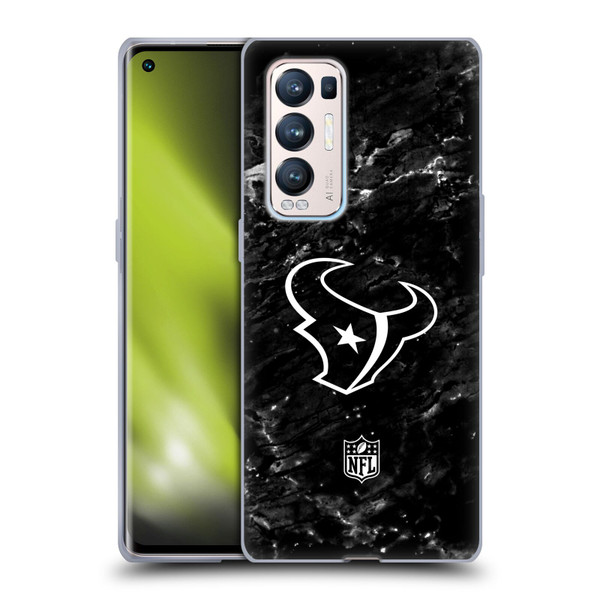 NFL Houston Texans Artwork Marble Soft Gel Case for OPPO Find X3 Neo / Reno5 Pro+ 5G