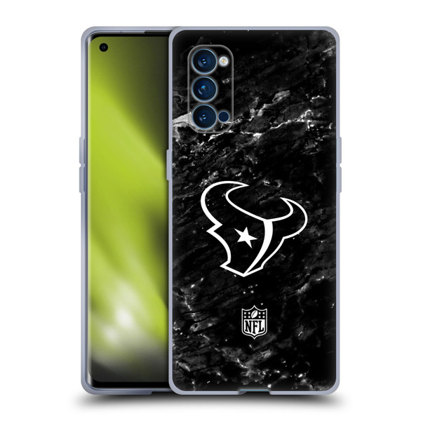 NFL Houston Texans Artwork Marble Soft Gel Case for OPPO Reno 4 Pro 5G