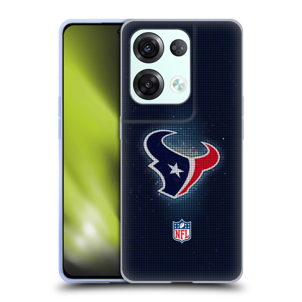 NFL Houston Texans Artwork LED Soft Gel Case for OPPO Reno8 Pro
