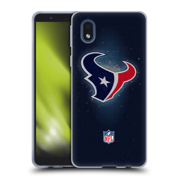 NFL Houston Texans Artwork LED Soft Gel Case for Samsung Galaxy A01 Core (2020)