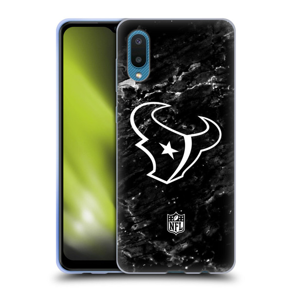 NFL Houston Texans Artwork Marble Soft Gel Case for Samsung Galaxy A02/M02 (2021)