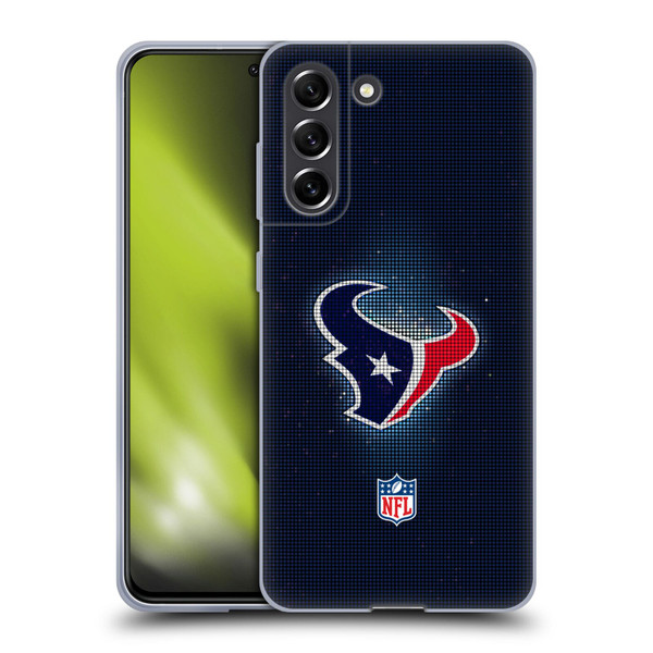 NFL Houston Texans Artwork LED Soft Gel Case for Samsung Galaxy S21 FE 5G