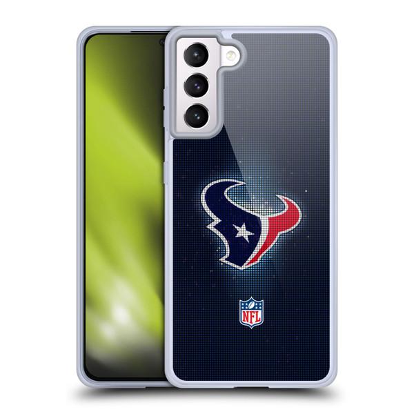 NFL Houston Texans Artwork LED Soft Gel Case for Samsung Galaxy S21+ 5G