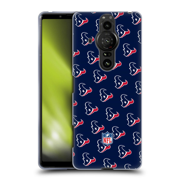 NFL Houston Texans Artwork Patterns Soft Gel Case for Sony Xperia Pro-I