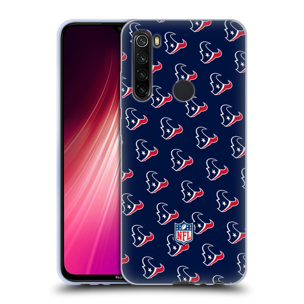 NFL Houston Texans Artwork Patterns Soft Gel Case for Xiaomi Redmi Note 8T