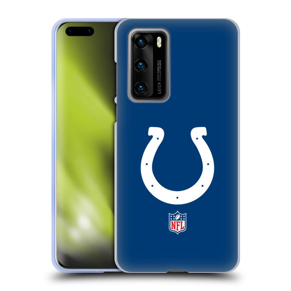NFL Indianapolis Colts Logo Plain Soft Gel Case for Huawei P40 5G