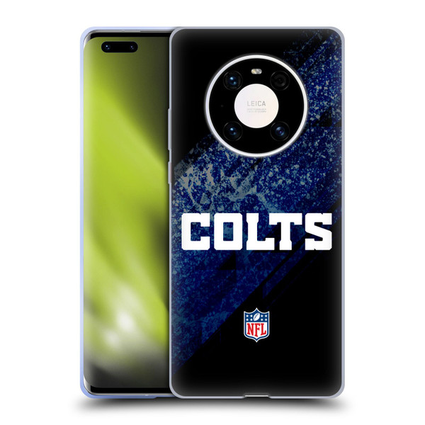 NFL Indianapolis Colts Logo Blur Soft Gel Case for Huawei Mate 40 Pro 5G