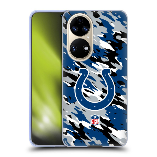 NFL Indianapolis Colts Logo Camou Soft Gel Case for Huawei P50