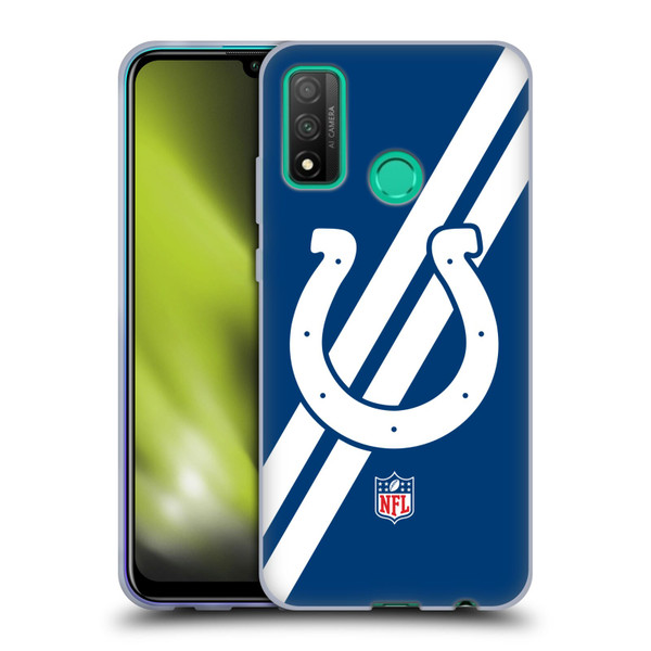 NFL Indianapolis Colts Logo Stripes Soft Gel Case for Huawei P Smart (2020)